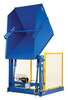 Vestil Steel Electric Hydraulic Box Dumper 60 In. 4,000 Lb. Cap, Blue