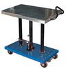 Vestil Steel Hydraulic Post Table 20 In. x 36 In. 1000 Lb. Cap, Blue