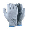String Knit Gloves, Poly / Cotton, Aqua, Uncoated, Large