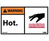 Warning Hot Sign, Vinyl