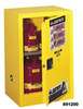 Sure-Grip®, Safety Cabinet, Steel, Yellow, 12 gal