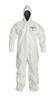 DuPont Tychem® 4000 Coveralls with Hood White Elastic Wrist and Ankle