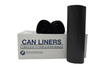 Can Liner, Liner Low-Density Polyethylene, 55 to 60 gal, 2 mil, Super Heavy / Extra Heavy, Star Seal, Black