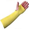 Kevlar Sleeve Cut Resistant Yellow with Thumb Hole 14" MCR 9374T