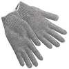 MCR 9507S Heavy Weight Gray Small String Knit Hemmed Gloves
