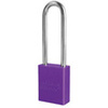 American Lock®, Safety Lockout Padlock, Aluminum, Purple, Keyed Alike