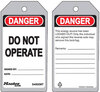 Guardian Extreme, Lockout Tag, Danger, DO NOT OPERATE, Black/Red on White