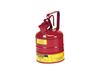 Type 1 Safety Can, Steel with Stainless Steel Flame Arrester, Red, 1 gal