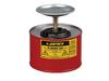 Plunger Dispensing Can, Steel with Brass / Ryton Plunger Assembly, Red, 2 qt
