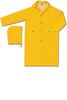 MCR 200CL Large Yellow PVC / Polyester Snap Front 49 Rain Coat