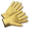 Driver's Gloves, Pigskin, Grain, Leather, Keystone, Yellow, Large