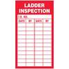Ladder Inspection Sign, Vinyl.
