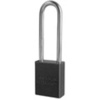American Lock®, Safety Lockout Padlock, Aluminum, Black, Keyed Alike