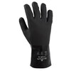 SHOWA 7712R, Chemical-Resistant Gloves, Black, PVC, 12 in, Gauntlet, Interlock