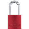 ABUS 72/40HB Aluminum Safety Rust Free Padlock Keyed Different Red