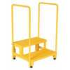 Vestil ASP-#-HR Adjustable Step Stand w/ Handrail, Steel, 2-Steps
