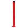 Vestil Steel Pipe Safety Bollard 72 In. x 6-1/2 In, Red