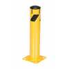 Vestil Steel Pipe Bollard with Slots 24 In. x 4-1/2 In. Yellow