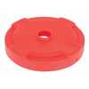 Vestil Low-Density Polyethylene 55 Gallon Drum Recycling Lid Red