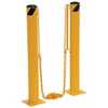 Vestil Steel Dock Chain Barrier Bollard 4.5 In. Diameter Yellow
