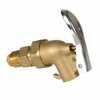 Vestil Brass Manual Drum Faucet with Spring Loaded Handle 3/4 In. Bung