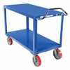 Vestil DH-PU2.4-2448 24x48 Ergo Handle Cart Poly Wheels