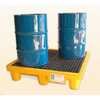 Vestil Polyethylene Ultra Spill Pallet 4 Drum Cap, 6000 Lbs. Yellow