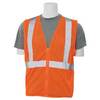 ERB® S363 Class 2 Safety Vest Hi-Vis Orange with Zipper Closure M-5XL
