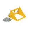 Vestil Fabricated Steel Wheel Chock With 10 Ft. Security Chain Yellow