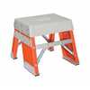 Vestil Fiberglass Industrial Step Stand 1 Step 300 Lb. Cap, Orange