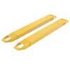 Vestil Steel Fork Extensions 4 In. x 42 In. 4000 Lb. Cap, Yellow