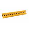 Vestil Steel Straight Guard Rail 41.875 In, Yellow