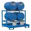 Vestil Steel Horizontal Retention Basin 2400 Lb. Cap, Blue