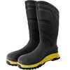Heartland Footwear 50179 ENS Leader Steel Toe Boot, Black/Yellow