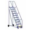 Vestil LAD-10-14-G 10 G Step 58° 14" Warehouse Ladder