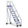 Vestil LAD-11-14-G-EZ 11 G Step 50° 14" Warehouse Ladder