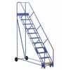Vestil LAD-11-14-P-EZ 11 P Step 50° 14" Warehouse Ladder