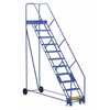 Vestil LAD-11-21-G-EZ 11 G Step 50° 21" Warehouse Ladder
