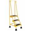 Vestil LAD-3-Y 3 Step Spring Loaded Ladder Yellow