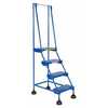 Vestil LAD-4-B-P 4 P Step Spring Loaded Ladder Blue