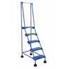 Vestil LAD-5-B-P 5 P Step Spring Loaded Ladder Blue