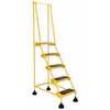 Vestil LAD-5-Y 5 Step Spring Loaded Ladder Yellow Vestil LAD-5-Y 5 Step Spring Loaded Ladder Yellow
