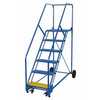 Vestil LAD-6-21-P-EZ 21" 50° 6 P Step Warehouse Ladder