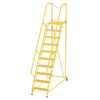 Vestil LAD-MM-10-P-YL 10 Perf Step Maintenance Ladder YL