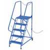 Vestil LAD-STAL-5-P 5 Perf Step Semi Trailer Ladder BL