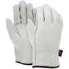 MCR Safety 3201 Leather Work Gloves, Beige / Brown
