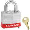 MasterLock 3KA Laminated Steel Lockout Safety Padlock, Keyed Alike