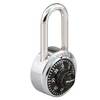 MasterLock BlockGuard® 1525LFV66 Portable Combination Lock, Stainless Steel, Key Number Assigned