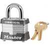 Master Lock® 3 1-9/16in Wide Laminated Steel Pin Tumbler Padlock