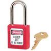 Masterlock® Zenex 410RED2KEY Red Lockout Padlock, Keyed Different